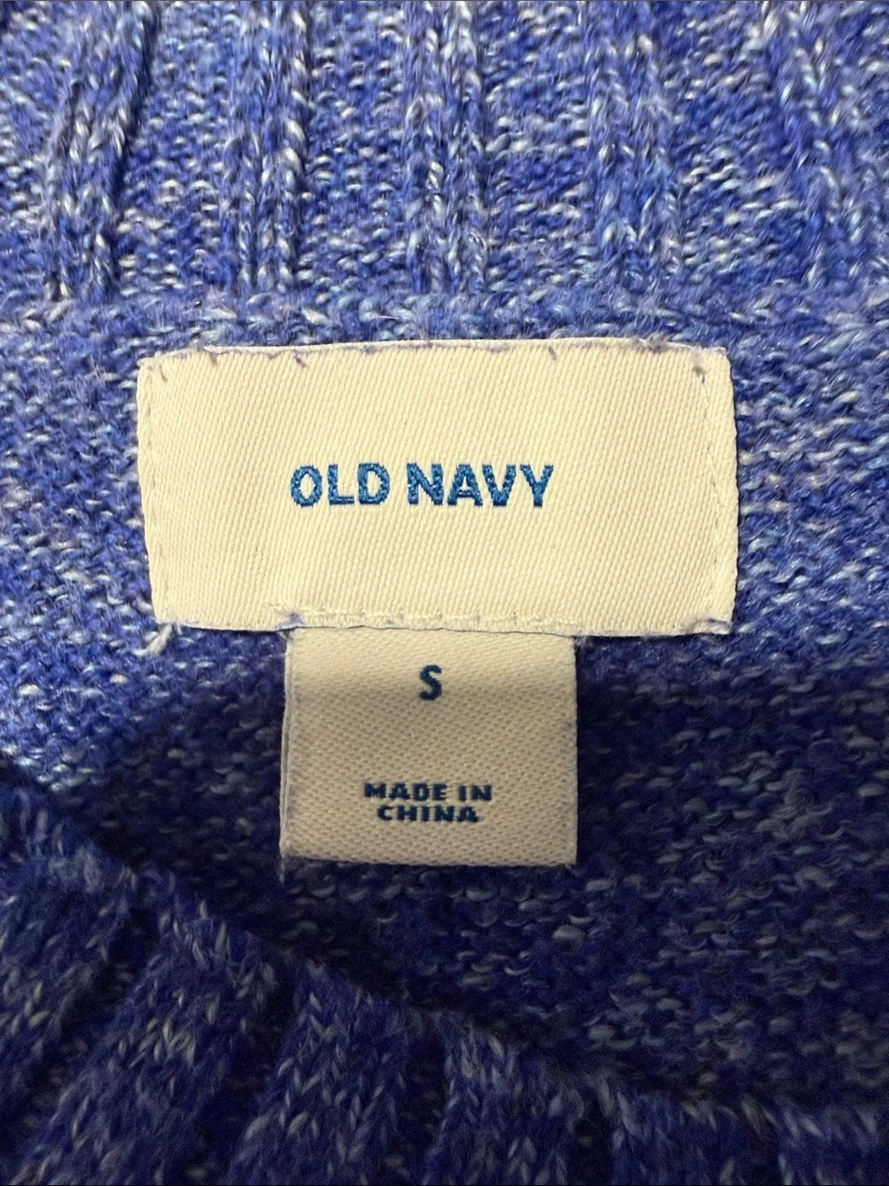 Old Navy Small Blue Marled Knit Sweater